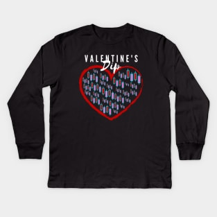Valentine's Dip - Cryptocurrency Kids Long Sleeve T-Shirt